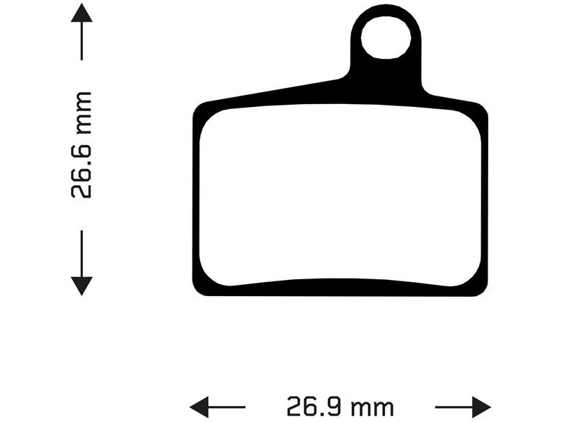 Aztec Organic disc brake pads for Hayes Stroker Ryde click to zoom image