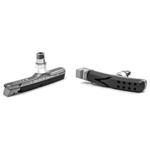 Aztec V-type cartridge system Kevlar Plus brake blocks with rim rake Grey / Charcoal 