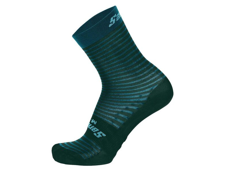 Santini Mille High Profile Socks Teal click to zoom image