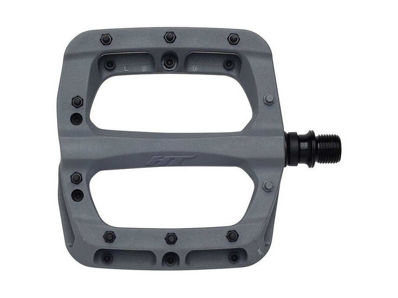 HT Components PA-03A Glass Reinforced Nylon Platform, Cr-Mo axles, Replaceable pins Grey click to zoom image