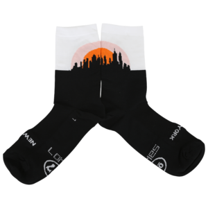 SaKO7 New York Sunrise Socks White/Orange 