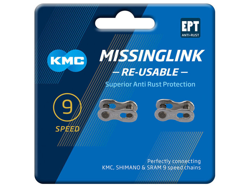 KMC MissingLink 9R EPT Silver 2pcs click to zoom image