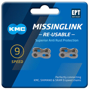 KMC MissingLink 9R EPT Silver 2pcs 