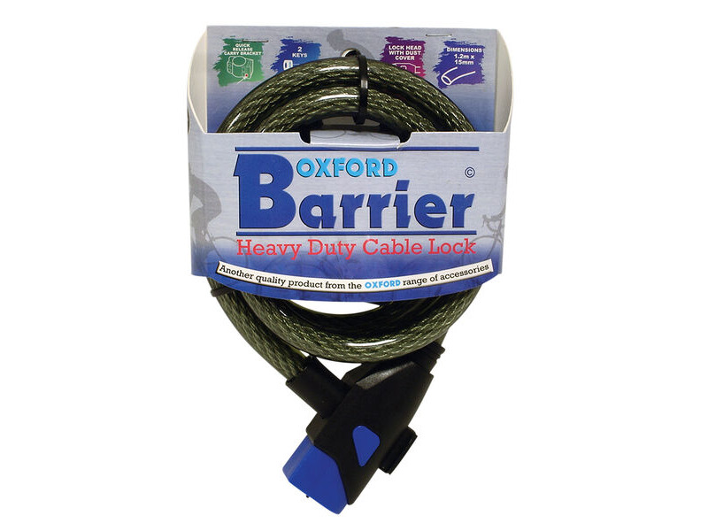 Oxford Barrier Cycle Cable 15mmx1.2m click to zoom image