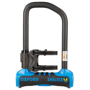 Oxford Shackle14 Pro D-Lock 260mm x 177mm BLUE 