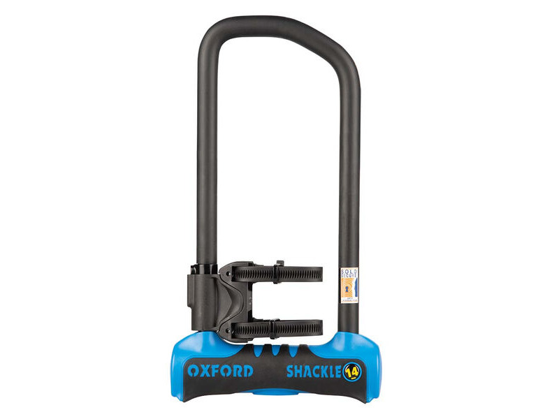 Oxford Shackle14 Pro D-Lock 320mm x 177mm BLUE click to zoom image