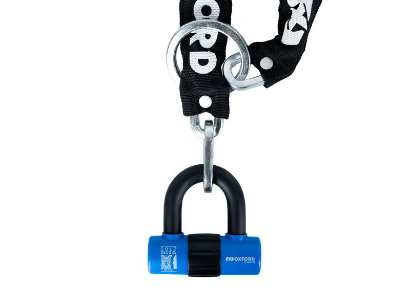 Oxford Chain8 Chain Lock & Mini Shackle 8mm x 1000mm click to zoom image