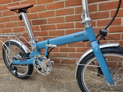 Eovolt Afternoon Folding E Bike - Origins Silver Ed. click to zoom image