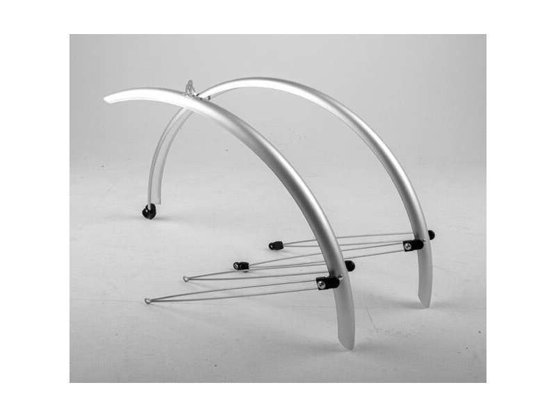 M Part Commute full length mudguards 700 x 55mm silver click to zoom image