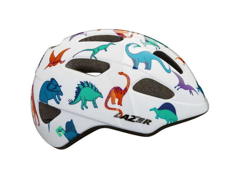 Lazer PNut KinetiCore Helmet, Dinosaurs, Uni-Kids click to zoom image