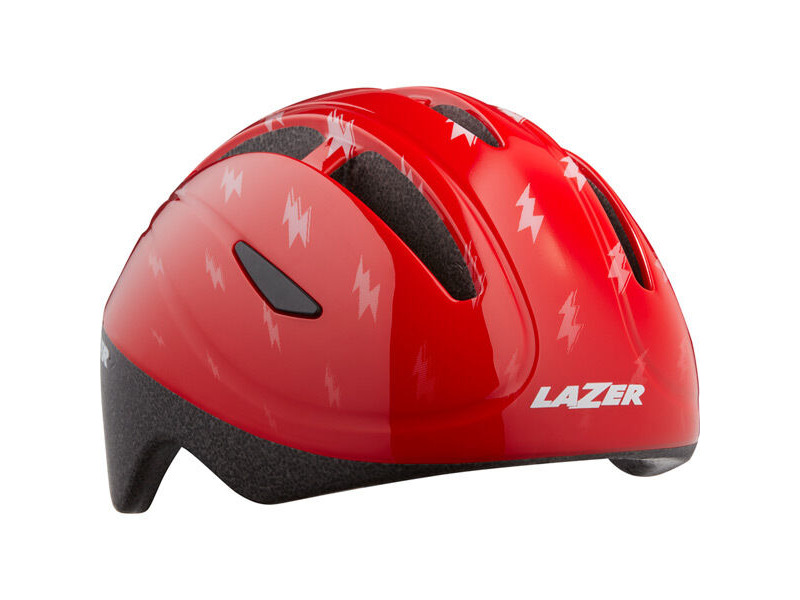 Lazer Bob+ Helmet, Red Flash, Uni-Kids click to zoom image