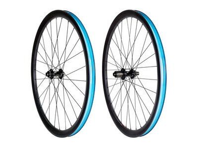 Halo Carbaura XCD35 Road Pair 35mm deep carbon Disc rim, 28H Ft/32H Rr 11sp SRAM XD-R