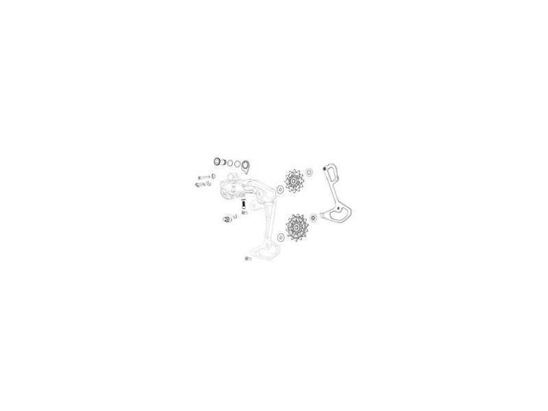SRAM Spare - Jockey Wheel Set X-sync For X01/X01dh/X1/Gx/Cx1 Rear Derailleur click to zoom image